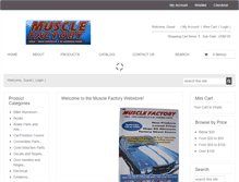 Tablet Screenshot of muscle-factory.com